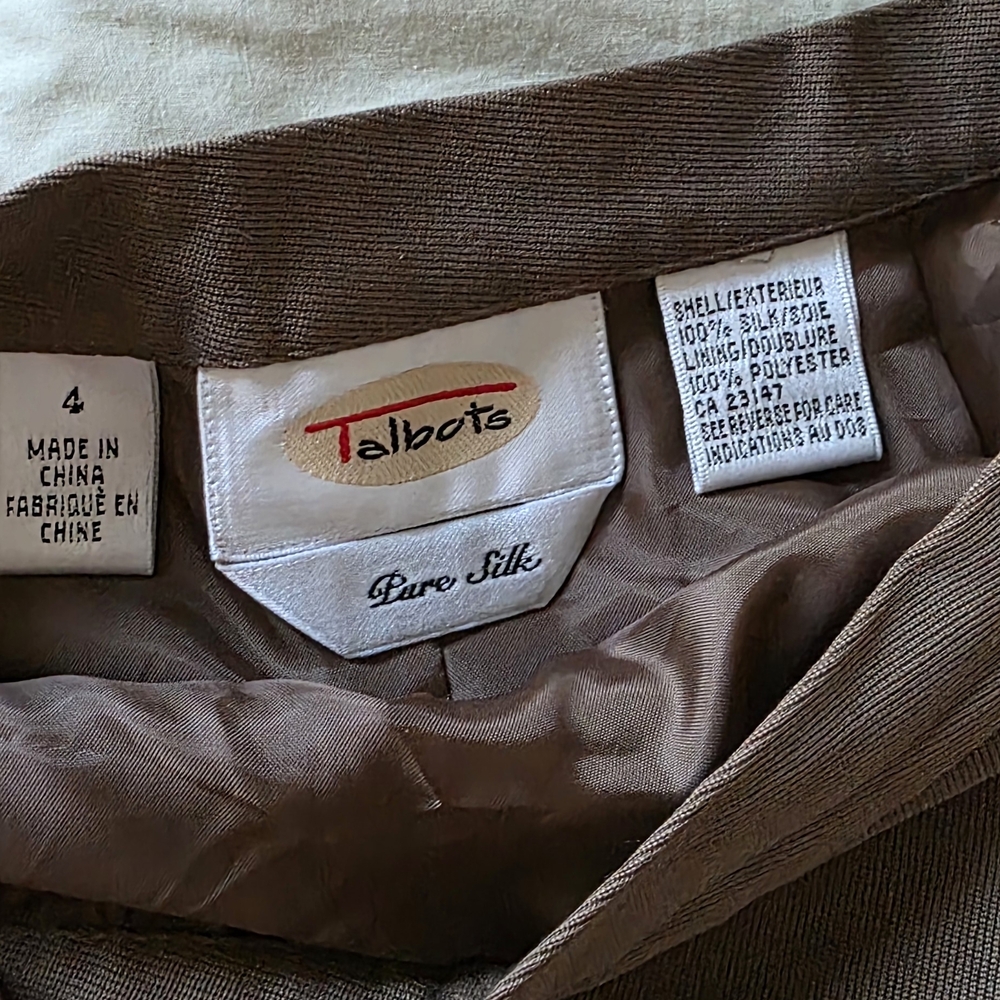 Talbots Silk Fully Lined Maxi Skirt